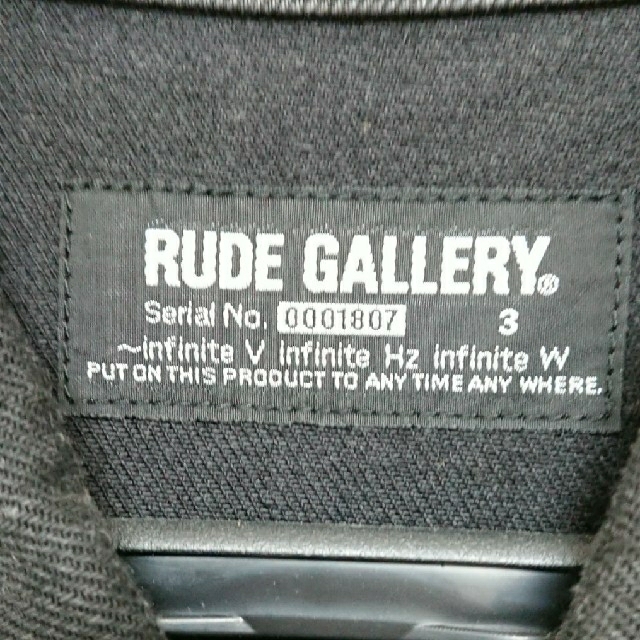 RUDE GALLERY(ルードギャラリー)のRUDE GALLERY RIGID DENIM jkt black TYPE1 メンズのジャケット/アウター(Gジャン/デニムジャケット)の商品写真