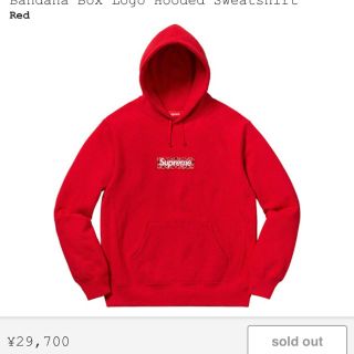 シュプリーム(Supreme)のSupreme - Bandana Box Logo Hooded  L(パーカー)