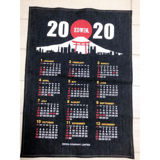 エドウィン(EDWIN)のEDWIN デニムカレンダー2020 ノベルティ 非売品 エドウィン(カレンダー/スケジュール)