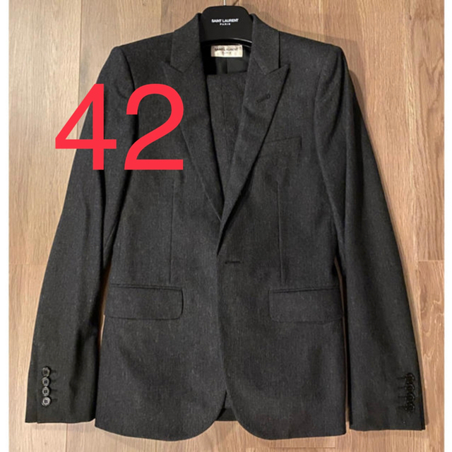 Saint Laurent(サンローラン)の【42】Saint Laurent Parisグレースーツ一つボタン新品未使用 メンズのスーツ(セットアップ)の商品写真