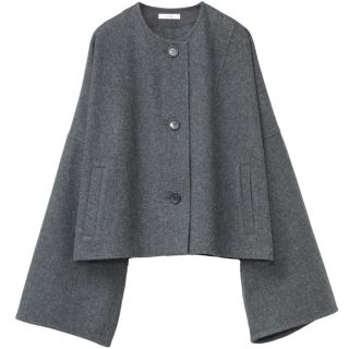 CLANE    NO-COLLAR WIDE BLOUSON(ノーカラージャケット)