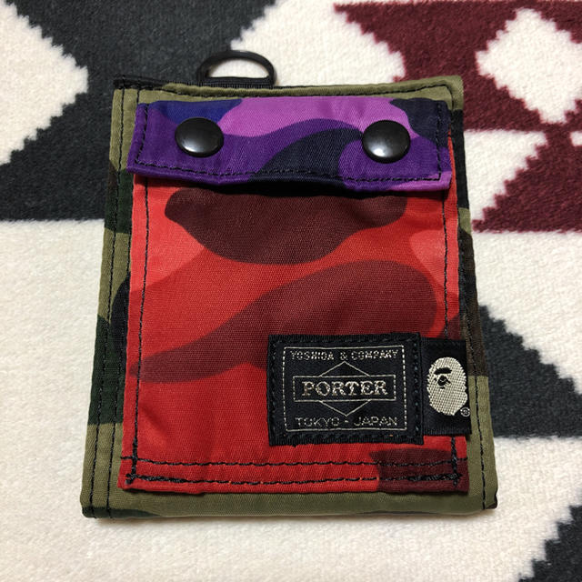 アベイシングエイプ×ポーター MIX CAMO WALLET 財布 BAPE☺