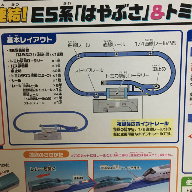 Takara Tomy(タカラトミー)の箱無し割引あり/ はやぶさ & トミカ 駅前ロータリーセット サウンド踏切付き キッズ/ベビー/マタニティのおもちゃ(電車のおもちゃ/車)の商品写真