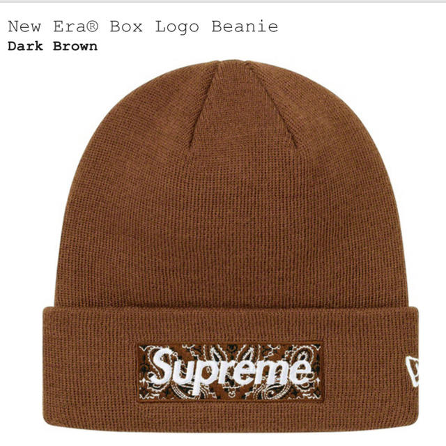 Supreme(シュプリーム)のSupreme New Era®︎ Box Logo Beanie メンズの帽子(ニット帽/ビーニー)の商品写真