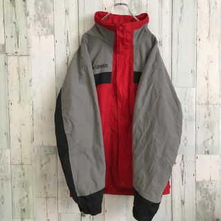 90S コロンビアマウンテンパーカー　薄手　ワンポイントロゴ　メンズ2XL