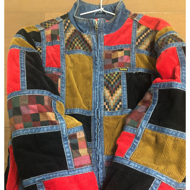 supreme patchwork denim jacket