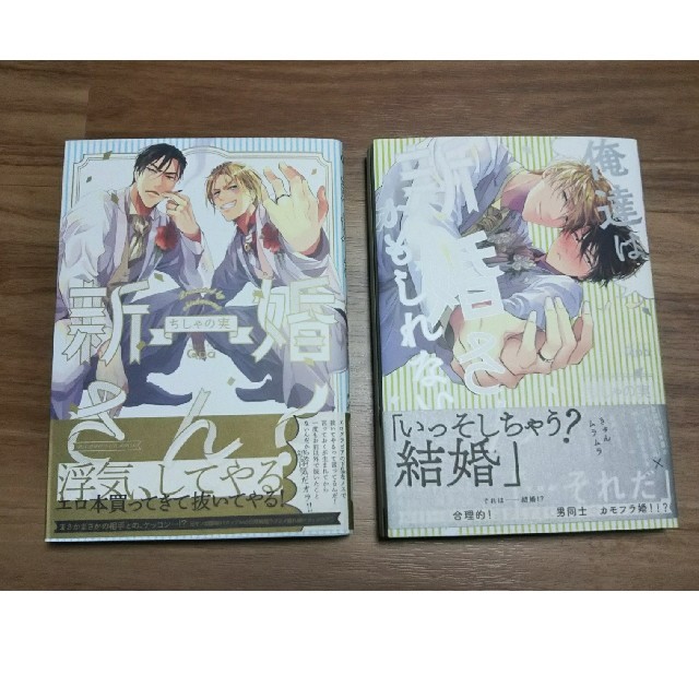 宿り木。様専用 新婚さん 俺達は新婚さんかもしれない 2巻セット エンタメ/ホビーの漫画(ボーイズラブ(BL))の商品写真