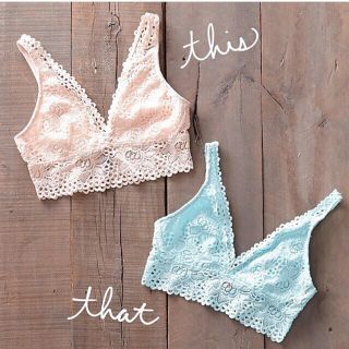 アメリカンイーグル(American Eagle)のaerie エアリー　ブラトップ　ブラレット　ミントグリーン　レース　ジムウェア(ブラ)