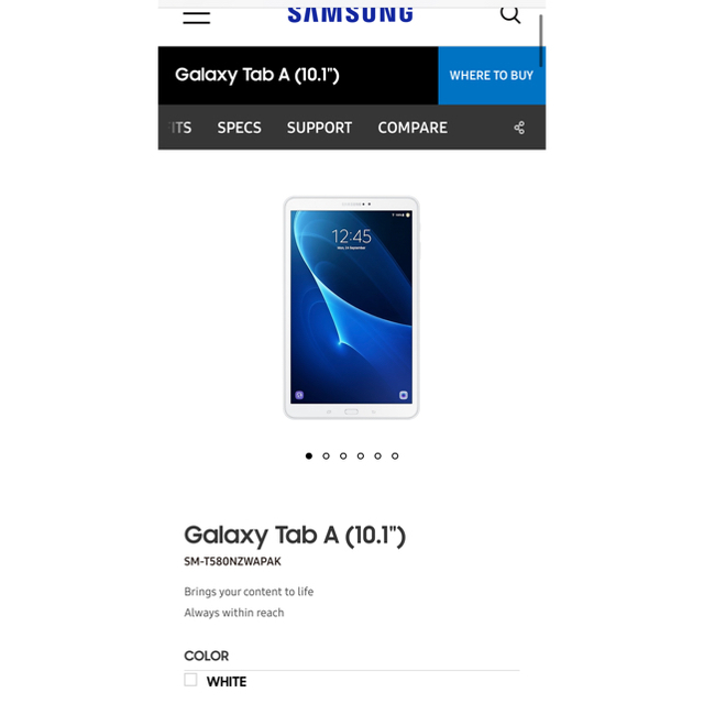 Galaxy(ギャラクシー)のSamsung Galaxy Tab A6 スマホ/家電/カメラのPC/タブレット(タブレット)の商品写真