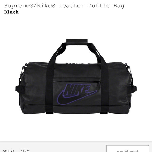 Supreme(シュプリーム)のNike Leather Duffle Bag メンズのバッグ(ボストンバッグ)の商品写真