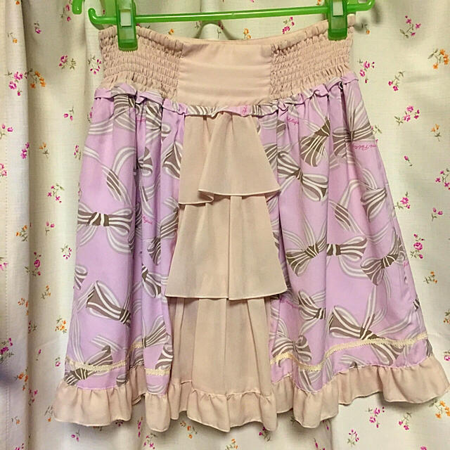 axes femme(アクシーズファム)のリボンスカート レディースのスカート(ミニスカート)の商品写真