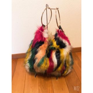 ザラ(ZARA)のZARA エコファーバッグ　マルチカラー(ショルダーバッグ)