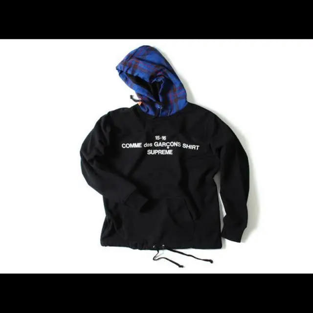 supreme×コムデギャルソンシャツ フーディー