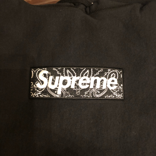 黒 S supreme box logo bandana box logo