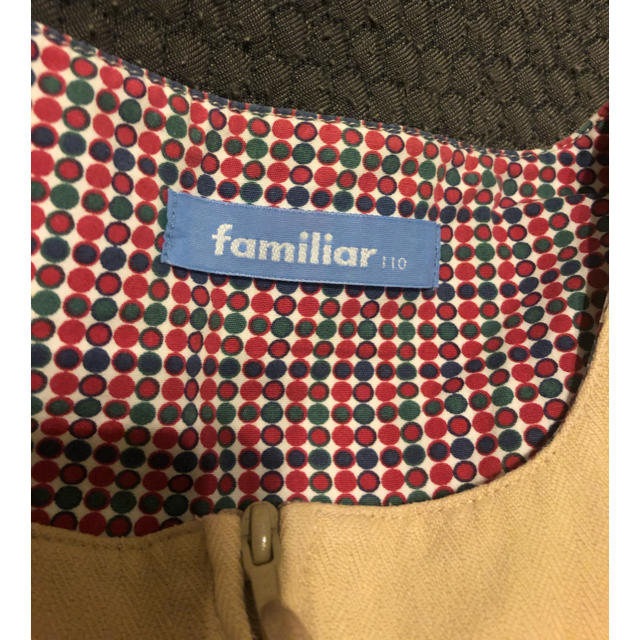 familiar(ファミリア)のfamiliar ワンピース　110cm キッズ/ベビー/マタニティのキッズ服女の子用(90cm~)(ワンピース)の商品写真