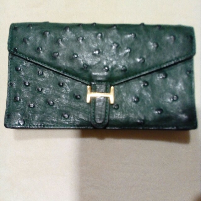 オーストリッチ❤緑色❤財布