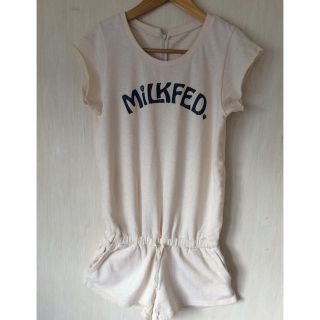 ミルクフェド(MILKFED.)の新品未使用 milk fed ロンパース(サロペット/オーバーオール)