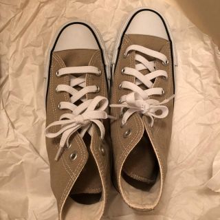 コンバース(CONVERSE)のコンバース  ベージュ ハイカット 23.5cm(スニーカー)