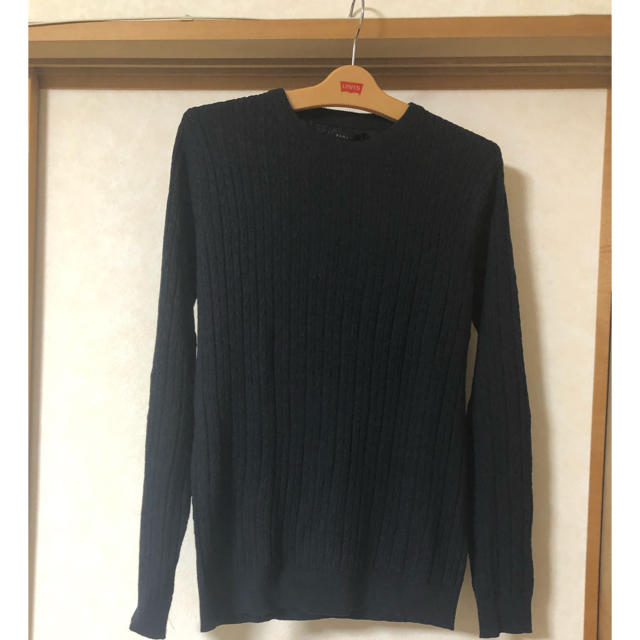 ZARA(ザラ)の☆ZARA 未使用　メンズセーター　ネイビー☆ メンズのトップス(ニット/セーター)の商品写真