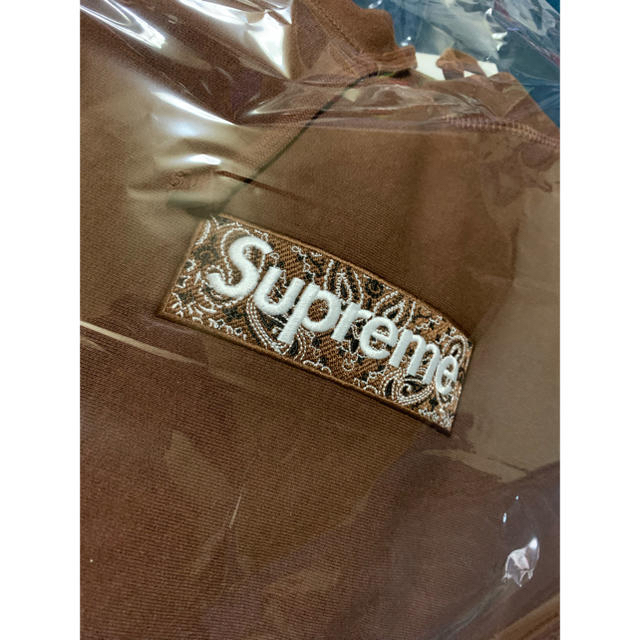 Supreme - supreme box logo hooded ブラウン ボックスロゴ パーカー