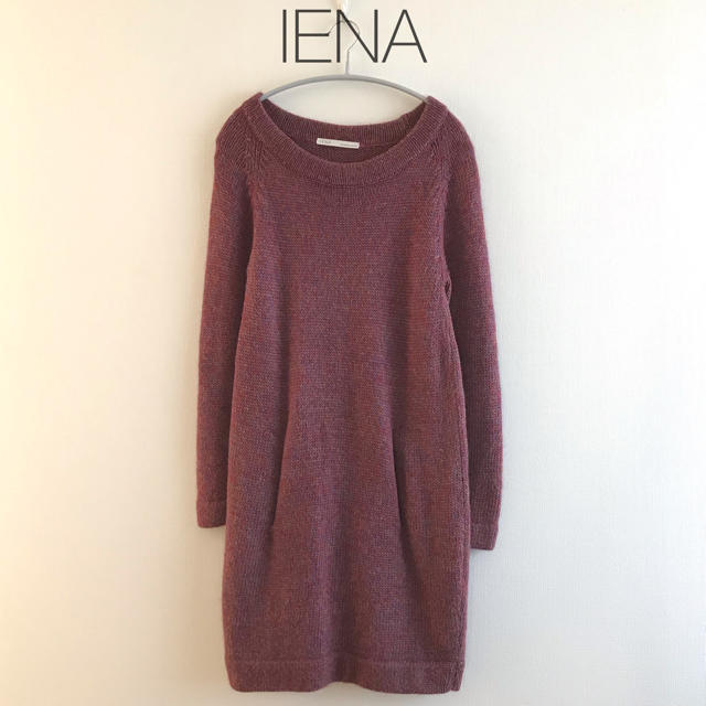 IENA(イエナ)の美品☆IENAイエナ モヘアニットワンピース 秋冬S Mかわいいレディース レディースのワンピース(ひざ丈ワンピース)の商品写真