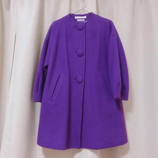 ドットアンドストライプスチャイルドウーマン(Dot&Stripes CHILDWOMAN)のdotandstripes ノーカラーコクーンコート(ロングコート)