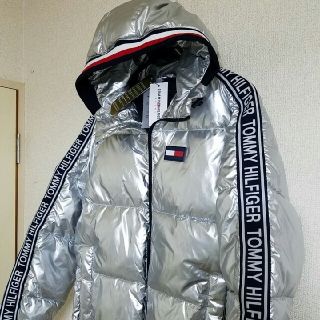 TOMMY HILFIGER - トミー TOMMYシグネチャーロゴ ダウンジャケット 肉