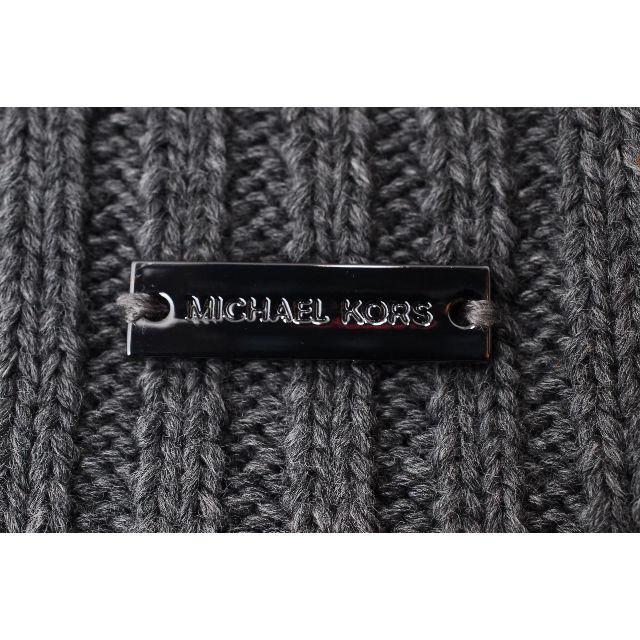 Michael Kors(マイケルコース)のUSA直営購入★新品★マイケルコース ワッフルニット キャップ ビーニー グレー メンズの帽子(ニット帽/ビーニー)の商品写真