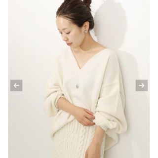 プラージュ(Plage)のタグ付き新品 Plage デコルテプルオーバー◆(ニット/セーター)