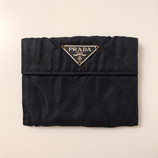 PRADA(プラダ)のPRADA（プラダ）折り財布 ネイビー レディースのファッション小物(財布)の商品写真