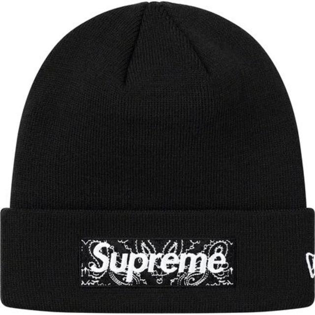 Supreme(シュプリーム)のNew Era® Box Logo Beanie Black メンズの帽子(ニット帽/ビーニー)の商品写真