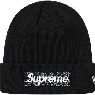 シュプリーム(Supreme)のNew Era® Box Logo Beanie Black(ニット帽/ビーニー)