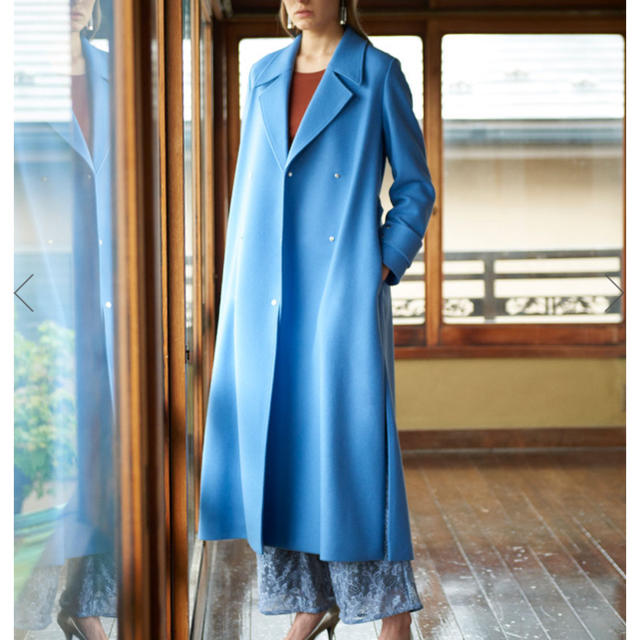 Ameri   BELT FLARE LONG COAT