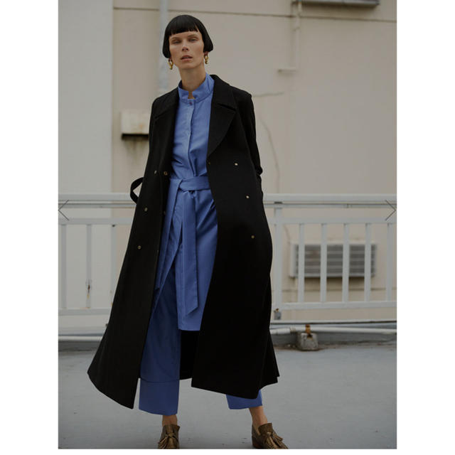 Ameri   BELT FLARE LONG COAT