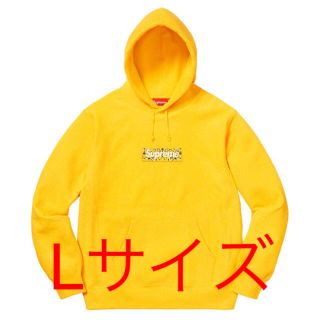 シュプリーム(Supreme)のSupreme Bandana Box Logo Hooded  黄色Lサイズ(パーカー)