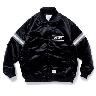 ダブルタップス(W)taps)のWTAPS TEAM JACKET ブラック サイズM スタジャン(スタジャン)