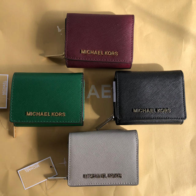 新品 マイケルコース MICHEAL KORS 三つ折り財布 ブラック