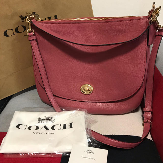 coach ターンロック　ホーボー　限定色　ブランド　レザー　革