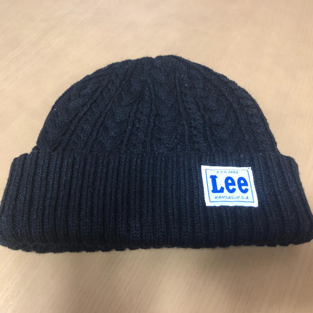 Lee(リー)のLee ニット帽 黒 メンズの帽子(ニット帽/ビーニー)の商品写真