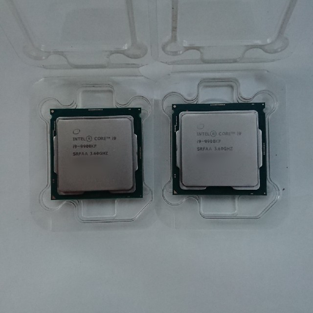 PCパーツintel Core i9-9900KF 2個セット 品