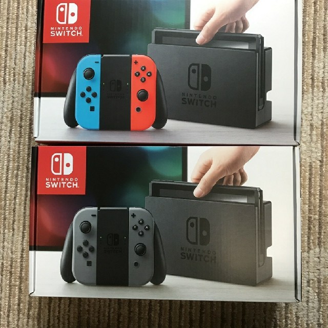 新品未開封　任天堂スイッチ　グレー　ネオン　オマケ付