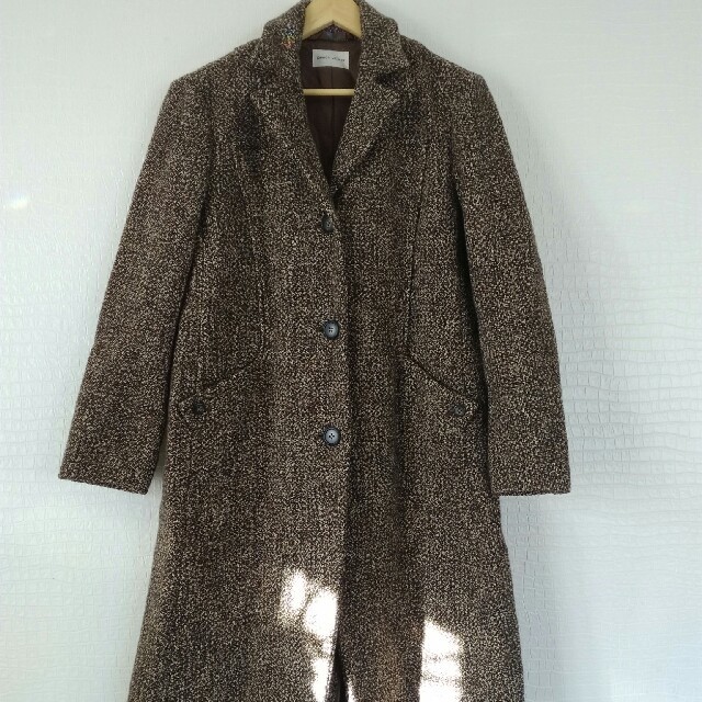 TSUMORI CHISATO(ツモリチサト)のふれあ様専用ツモリチサト コート ツイード ブラウン レディースのジャケット/アウター(ロングコート)の商品写真