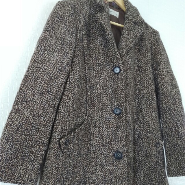 TSUMORI CHISATO(ツモリチサト)のふれあ様専用ツモリチサト コート ツイード ブラウン レディースのジャケット/アウター(ロングコート)の商品写真
