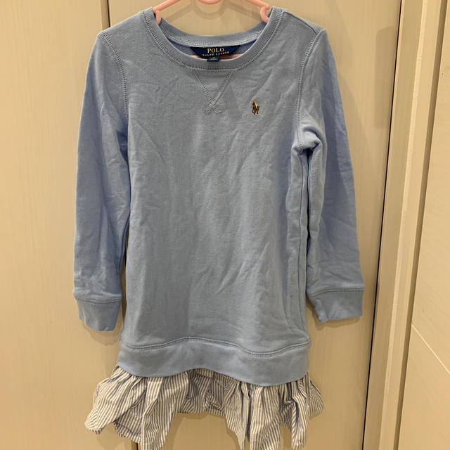 POLO RALPH LAUREN(ポロラルフローレン)のラルフローレン スウェットワンピース キッズ/ベビー/マタニティのキッズ服女の子用(90cm~)(ワンピース)の商品写真