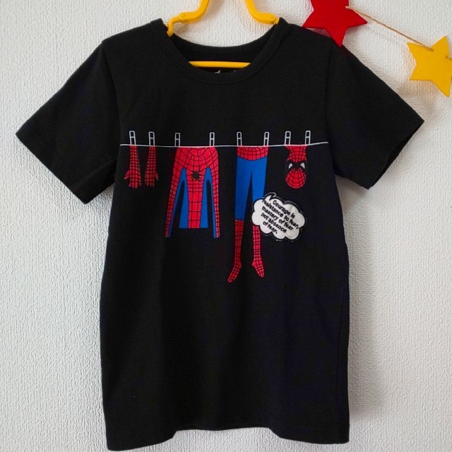 BREEZE(ブリーズ)のスパイダーマンTシャツ★130size★古着 キッズ/ベビー/マタニティのキッズ服男の子用(90cm~)(Tシャツ/カットソー)の商品写真