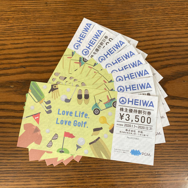 HEIWA株主優待割引券(28,000円分)