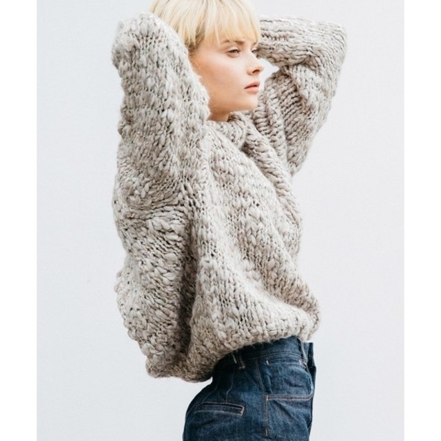 Ameri VINTAGE(アメリヴィンテージ)のAMERI vintage Italy Mix Yarn Tuck Knit レディースのトップス(ニット/セーター)の商品写真