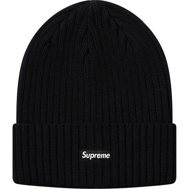 【日本限定モデル】 Supreme - Supreme Overdyed Logo Box Black Beanie ニット帽/ビーニー
