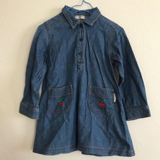 ブランシェス(Branshes)のBRANSHES ブランシェス デニムワンピース  110cm(ワンピース)