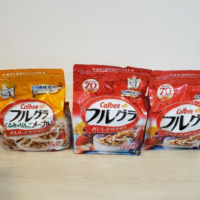 カルビー(カルビー)の【カルビー】フルグラ！ プレーンとメープルセット その① 食品/飲料/酒の食品(その他)の商品写真